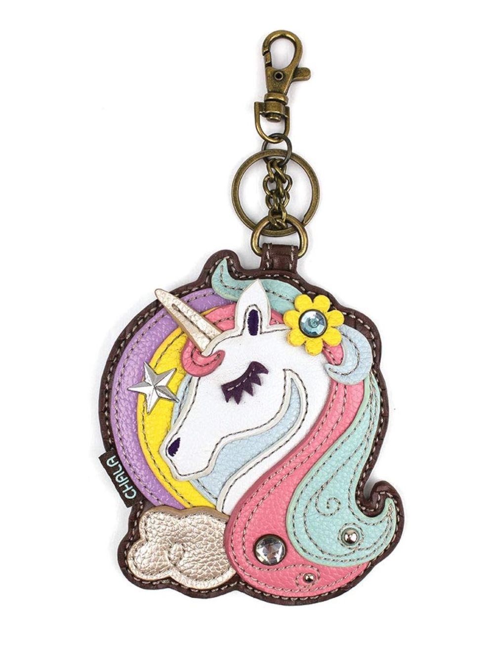 Chala unicorn coin pouch bag charm keychain NWT - Picture 7 of 12